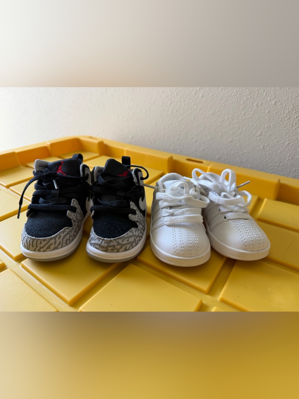 Nike Jordan’s & K-SwissWhite Low-Top Sneakers